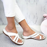 Sandals Women Comfy Slippers 2020 Fahion Roman Wedge Sandals Low Heels Beach Shoes Casual Flip Flops