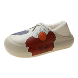 Woman Flats Casual Female Sneakers Dress Winter Rome Short Plush PVC Cover Heel Basic Slipper Med with Slides Casual
