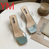 Sexy HOT Clear High Heels Slippers Women Sandals Summer Shoes Woman Transparent High Pumps Wedding Jelly Buty Damskie