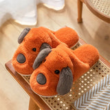 Slippers For Women Shoes Cartoon Animals Fluffy Slipper Woman Winter Comfortable Footwear Female Indoor Ladies Warm