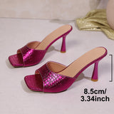 Breakj Head Thin Heel Sandals Women 2025 Autumn New Type Sexy Fish Mouth High Heel Cold