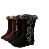 Breakj Winter 2025 New Cotton Shoes With Velvet Warm Cotton Boots Casual Snow