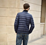 Winter New Jacket 90% White Duck Down Men Ultra Light Thin Jackets Slim Warm Coat Basic Outwear Windproof Parkas