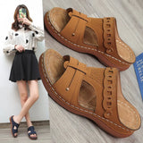 Breakj Women's Shoes And Slippers Wear 2025 Summer New Wish Fashion Round Head Comfortable Cool Stepping Line Casual
