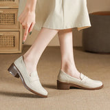Woman Thick Low Heels Oxfords Shoes Round Toe Flats Loafers Femmes Sneakers All Match Creepers Ladies Platform