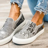 Women's Shoes 2024 New Flat-Bottomed Canvas Lazybones, Large-Size Casual Shoes, Love