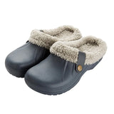 Shoes For Woman Men's Slippers Plush Warm Fur Slippers Clogs Lovers Home Slippers Shoes For Female Mules Women's