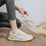Wind Board Shoes Women 2024 Spring And Autumn New Soft Bottom Women's Shoes Lace Up Small White Shoes Women Fashion Light Casual Shoes