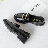 New Women Low Heels Fashion Bowtie Platform Female Spring Shoes Fringe Chunky Heel Flat Shoe Casual Footwear Oxford