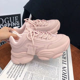 Design Mesh Chunky Sneakers Women's Shoes green Color Woman Casual Sneaker Platform Woman Fashion Tennis Female