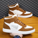 New Extra Large AJ Men's Shoes Korean Trend High Upper Board Shoes Black And White Panda