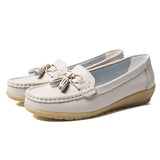 Woman Flat Female Moccasins Tassel Loafers Ladies Wedges Women Solid Comfort Mom Shoes Women's Footwear Plus Size