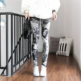 Leggings Women Colorful Digital Print Sexy Leggings Stretch Workout Push Up Trousers Fitness