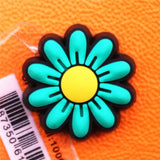 1pcs Cute Pumpkin Mushroom PVC Shoe Charms Daisy Accessories Ladybug Flowers Decorations fit Bracelet Kids