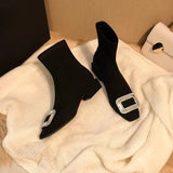 Breakj The Artifact! Square Head Showing Thin Elastic Boots In The Short Cylinder With Water Drill Black Thin Skinny