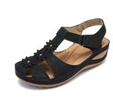 Appliques Fashion Sandals Woman 2020 Summer Hook Loops Women Wedges Women's Platform Casual Female Beach Shoes Plus