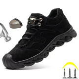 Indestructible Safety Shoes Man Anti-smashing Anti-puncture Work Safety Boots Men Work Sneakers Anti-scald Welding