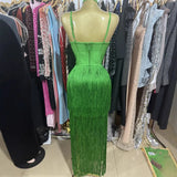 Hot Sales Of New Green Hanging Neck Sling Skirt Under The Tux Dinner Ball