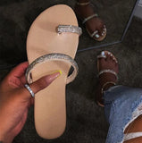 Women Flip Flops Shoes Slippers Gemstone Rhinestones Shoes Sandals Ladies Slides Wild Diamond Slippers chanclas