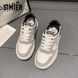 Shoes Girls Spring 2024 Internet Celebrities New Thick-Soled Leisure Sports Shoes Female Students Xiaobai Running Board Shoes Women's
