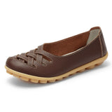 Genuine Leather Summer Women Flats Shoes 2021 Casual Shoes Breathable Ladies Loafers party Platform Women's