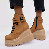 Breakj New Platform Base Colorful High Help Casual Women's Shoes Large Size Women's