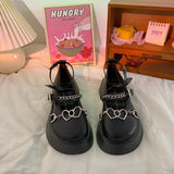 New Lolita Shoes JK Uniform Platform Shoes Japanese School Uniform High Heels Cute Mary Jane College Girls Shoes 2022 Women