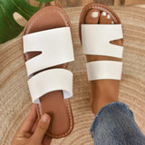 Breakj Slippers Female Large Size 2024 Spring / Summer Leisure Wear A Toe With Flat