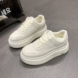 Breakj New Sports Shoes Women's Board Shoes Solid Color Ins Tide Shoes Hot Style Four Seasons Regular College Wind Small