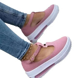 Breakj 2025 Summer New Fashion Round Head Shakes The Bottom Of The Women's Sports Wind-Thick-Soled