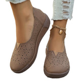Breakj And Summer 2024 New Leather Shoes Korean Version Of The Fashion Thick-Soled Rocking Shoes Women's Singles Mother Shoes Casual Women's