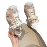 Breakj Small White Shoes Female Versatile Fashion Autumn New Versatile Fashion New Thick Platform Simple Fashion Hot