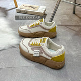 Breakj White Shoes Female Autumn 2023 New Korean Version Versatile Female Student Platform Shoes Casual Sports Shoes Women's Shoes