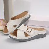 Breakj Summer New Sloped Sandals Type Beach Sandals Women's Large Size Women's