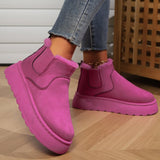 Breakj 2025 New Women's Thick Snow Boots Inside Plus Velvet Round Head Cotton