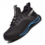 Work Shoes For Men Safety Work Ankle Boots With Steel Toe Man Sneaker Anti-puncture Men's Safety Shoes Footwear