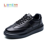 White Sneakers 2021 Unisex Leather Platform Sneakers Black Red Tennis Vulcanized Casual Sports Shoes Large Size