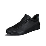 High-top Men Casual Plush Shoes Quality Warm Lined Male Footwear Outside Wear-resisting Flats Shoes Fashion