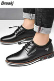 Men New Fashion High Quality Oxford Shoes Business Spring Autumn Breathable with holes Men's Formal business trend