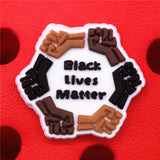 Black Lives Matter Shoe Charms Black Girl Magic Queendom Slipper Accessories Decoration fit Croc Jibz Party Kids Gifts