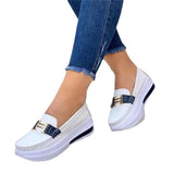 Breakj 2023 New Pine Cream Bottom Round Head Solid Single Shoes Light Mouth Pedal Thick Sole Single Shoe