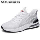 Summer New Men Sneakers Fashion Breathable Mesh Casual Lace Up Sport Shoes Outdoor Lightweight Running Shoes Big