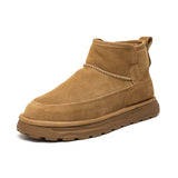 Breakj Boots Men's New Winter Fur And Velvet Warm Platform Non-Slip Cotton Shoes
