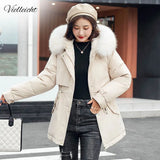 New Short Autumn Winter Coat Women Casual Fur Lining Women Parkas Hooded Winter Jacket Women Clothing Outwear