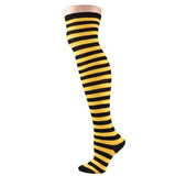 High Striped Cotton Socks Cute Stripe Printed Sock Women Over Knee Long ThighPlus Size Overknee Socks