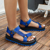 Breakj 2023 New Size Large Fashion Casual Velcro Flat Sandals Beach Sandals