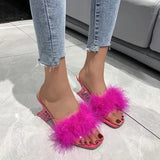 Breakj Sandals Women 2023 Summer New High Heel Fish Mouth Sandals Slippers Large Size Cool