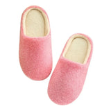 Women Wool House Slippers Warm Soft Flat Shoes Home Indoor Footwear Candy Color Autumn Winter Fashion 2021 Shoe Plus Size