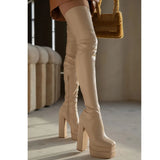 High Heeled Women Over The Knee High Boots Brand Design 2023 Winter Fashion Sexy Elegant Walking Comfy Women