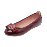 Flats Shoes Woman 2022 Women Soft PU Leather Slip On Foldable Shoes Round Toe Flats Loafers Woman Ballerina Shoes
